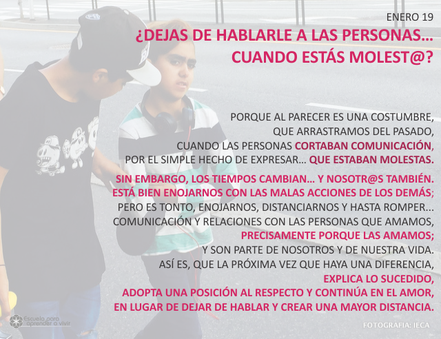 ¿Dejas de hablarle a las personas... cuando estás molest@?